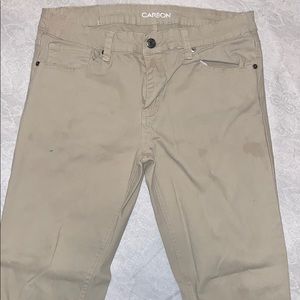 Carbon Khaki Skinny Chinos